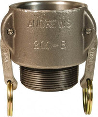 Dixon Valve & Coupling - 4" Malleable Iron Cam & Groove Suction & Discharge Hose Female Coupler Male NPT Thread - Part B, 4" Thread, 100 Max psi - Americas Industrial Supply
