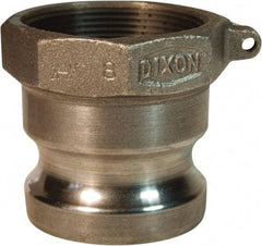 Dixon Valve & Coupling - 3" Malleable Iron Cam & Groove Suction & Discharge Hose Male Adapter Female NPT Thread - Part A, 3" Thread, 125 Max psi - Americas Industrial Supply