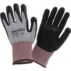 Cordova - Size L (9), ANSI Cut Lvl A4, ANSI Puncture Lvl 4, ANSI Abrasion Lvl 3, Foam Nitrile Coated Cut & Puncture Resistant Gloves - Americas Industrial Supply
