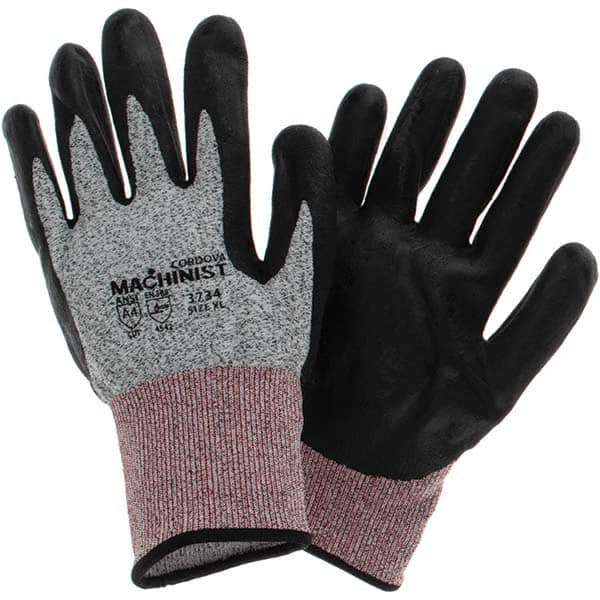Cordova - Size XL (10), ANSI Cut Lvl A4, ANSI Puncture Lvl 4, ANSI Abrasion Lvl 3, Foam Nitrile Coated Cut & Puncture Resistant Gloves - Americas Industrial Supply