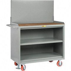 Little Giant - 3,600 Lb Capacity Mobile Service Bench - 53" Wide x 24" Deep x 43" High, Steel, Gray - Americas Industrial Supply