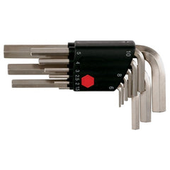1.5-10.0 9PC HEX L-KEY SHORT ARM MET - Americas Industrial Supply