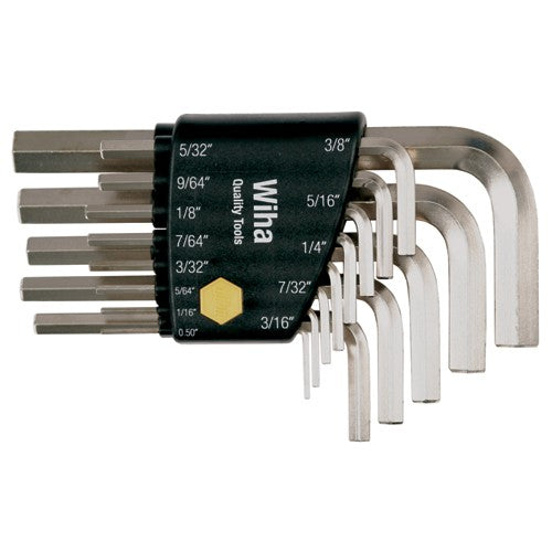 13PC SET IN HEX L-KEY SHORT ARM NICK - Americas Industrial Supply