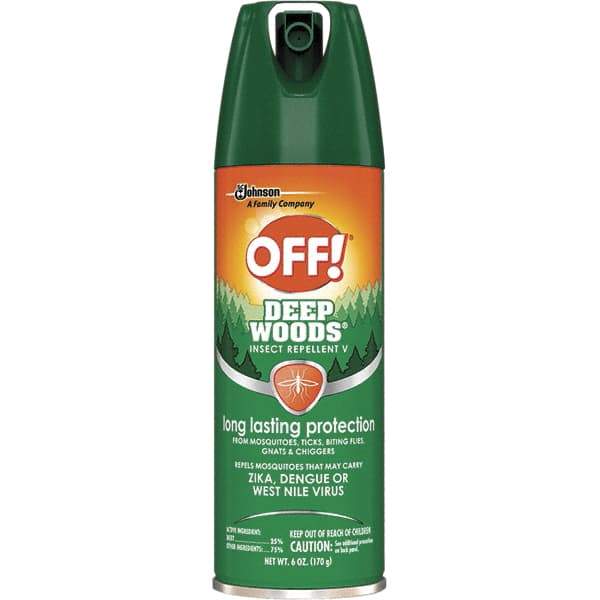 OFF! - 6 oz 25% DEET Aerosol Spray - For Chiggers, Flies, Fleas, Mosquitoes, Ticks - Americas Industrial Supply