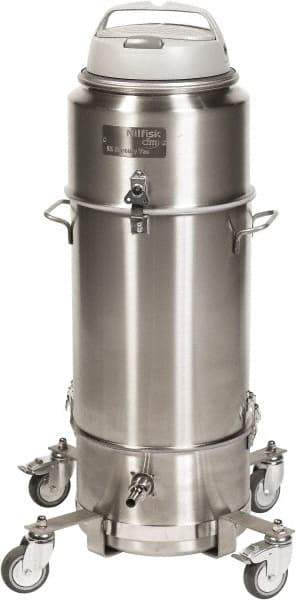 Nilfisk - 3.25 Gal, Stainless Steel Tank, Wet, Mercury Vacuum Cleaner - 10 Amps - Americas Industrial Supply