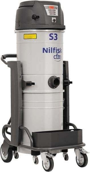 Nilfisk - 13 Gal, Painted Steel Tank, Dry, HEPA Vacuum Cleaner - 15.8 Amps - Americas Industrial Supply