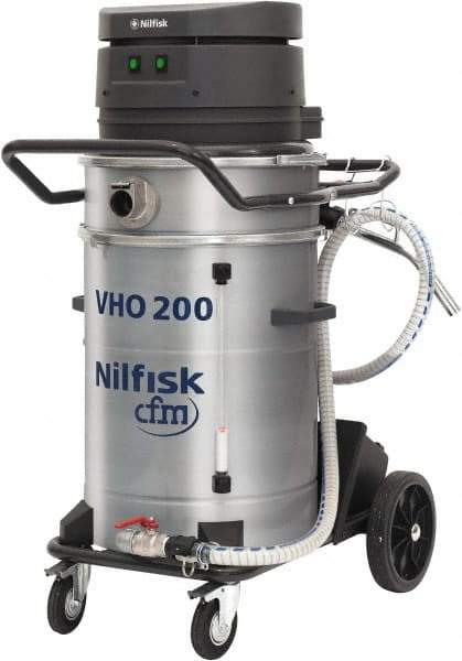 Nilfisk - 14 Gal, Painted Steel Tank, Dry, Machine Shop Vacuum Cleaner - 13.3 Amps - Americas Industrial Supply