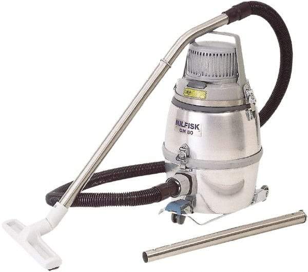 Nilfisk - 3.24 Gal, Aluminum Tank, Dry, Clean Room Vacuum Cleaner - 1.5 hp, 10 Amps - Americas Industrial Supply