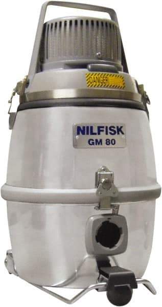 Nilfisk - 3.24 Gal, Aluminum Tank, Dry, Clean Room Vacuum Cleaner - 1.5 hp, 10 Amps - Americas Industrial Supply