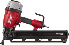 Milwaukee Tool - 3-1/2" Nail Length, 2-1/2 to 3.8mm Nail Diam, 0.15 Gauge Framing Air Nailer - Americas Industrial Supply