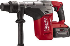 Milwaukee Tool - 18 Volt 1-9/16" SDS Max Chuck Cordless Rotary Hammer - 0 to 3,000 BPM, 0 to 450 RPM, Reversible - Americas Industrial Supply