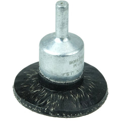 1-3/4″ Polyflex Encapsulated Circular Flared Crimped Wire End Brush, .020″ Steel Fill - Americas Industrial Supply