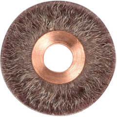 2″ Polyflex Encapsulated Small Diameter Crimped Wire Wheel, .0104″ Steel Fill, 1/2″ Arbor Hole - Americas Industrial Supply