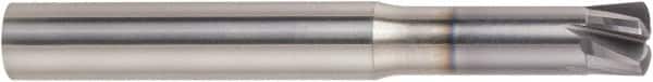 Niagara Cutter - 1/2", 5 Flute, Single End, Solid Carbide, 0.0614" Corner Radius End Mill - 3-1/2" OAL, 0° Helix, 0.51mm LOC, 1-1/2" Extended Reach - Americas Industrial Supply