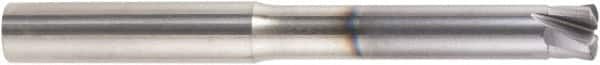 Niagara Cutter - 3/8", 4 Flute, Single End, Solid Carbide, 0.0432" Corner Radius End Mill - 3" OAL, 0° Helix, 0.46mm LOC, 1-1/8" Extended Reach - Americas Industrial Supply