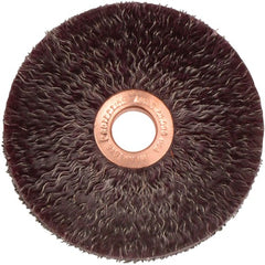3″ Polyflex Encapsulated Small Diameter Crimped Wire Wheel, .0118″ Steel Fill, 1/2″ Arbor Hole - Americas Industrial Supply