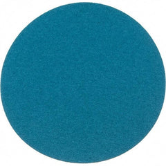 Superior Abrasives - 12" Diam, 36 Grit Zirconia Alumina Adhesive PSA Disc - Very Coarse, Green, Cloth Backing, Flexible - Americas Industrial Supply