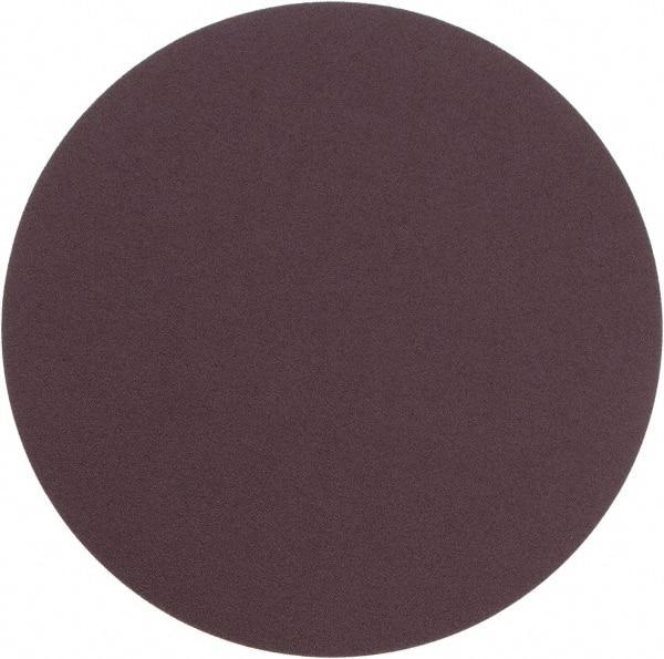 Superior Abrasives - 12" Diam, 80 Grit Aluminum Oxide Adhesive PSA Disc - Medium Grade, Brown, Cloth Backing, Flexible - Americas Industrial Supply