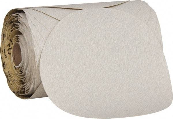 Superior Abrasives - 6" Diam, 180 Grit Aluminum Oxide Adhesive PSA Disc - Very Fine, Gold, Paper Backing, Flexible - Americas Industrial Supply