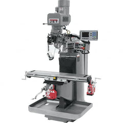 Jet - 9" Table Width x 49" Table Length, Electronic Variable Speed Control, 3 Phase Knee Milling Machine - 3 hp - Americas Industrial Supply