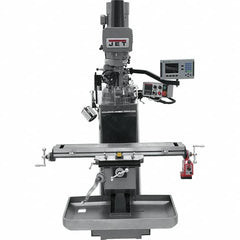 Jet - 9" Table Width x 49" Table Length, Electronic Variable Speed Control, 3 Phase Knee Milling Machine - 3 hp - Americas Industrial Supply