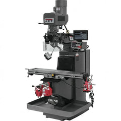 Jet - 9" Table Width x 49" Table Length, Electronic Variable Speed Control, 3 Phase Knee Milling Machine - 3 hp - Americas Industrial Supply