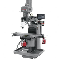 Jet - 10" Table Width x 50" Table Length, Electronic Variable Speed Control, 3 Phase Knee Milling Machine - 3 hp - Americas Industrial Supply