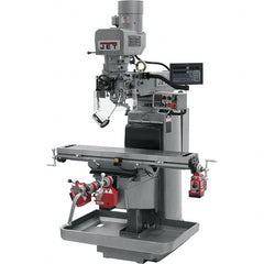 Jet - 10" Table Width x 50" Table Length, Electronic Variable Speed Control, 3 Phase Knee Milling Machine - 3 hp - Americas Industrial Supply