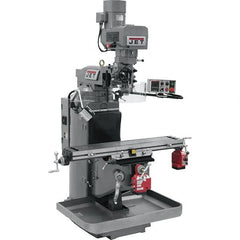 Jet - 9" Table Width x 49" Table Length, Electronic Variable Speed Control, 3 Phase Knee Milling Machine - 3 hp - Americas Industrial Supply