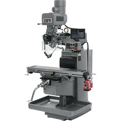 Jet - 10" Table Width x 50" Table Length, Electronic Variable Speed Control, 3 Phase Knee Milling Machine - 3 hp - Americas Industrial Supply