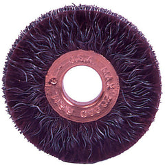 1-1/4″ Polyflex Encapsulated Small Diameter Crimped Wire Wheel, .014″ Steel Fill, 3/8″ Arbor Hole - Americas Industrial Supply
