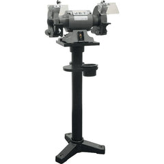 Jet - 10" Wheel Diam x 1" Wheel Width, 1-1/2 hp Bench Grinder - 1 Phase, 1,720 Max RPM, 115 Volts - Americas Industrial Supply