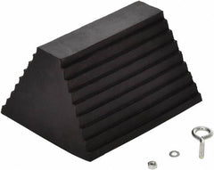 Vestil - 9-1/4" Wide x 6" High x 8" Deep, Rubber Wheel Chock - Americas Industrial Supply