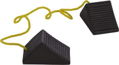 Vestil - 5" Wide x 4" High x 8" Deep, Rubber Wheel Chock - Americas Industrial Supply