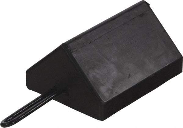 Vestil - 15-1/8" Wide x 4-7/8" High x 7-3/8" Deep, Rubber Wheel Chock - Americas Industrial Supply