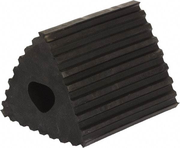 Vestil - 6-1/2" Wide x 4-3/4" High x 4-1/4" Deep, Rubber Wheel Chock - Americas Industrial Supply