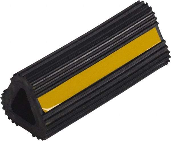 Vestil - 4-3/16" Wide x 3-15/16" High x 10" Deep, Rubber Wheel Chock - Americas Industrial Supply