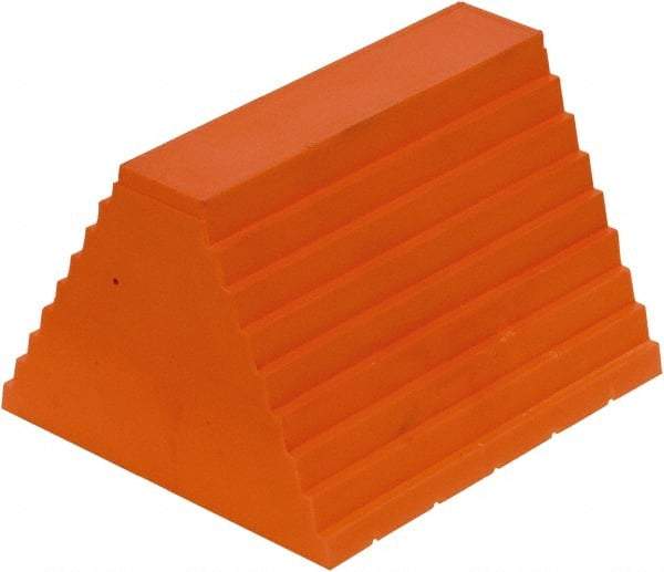 Vestil - 9-1/2" Wide x 8" High x 6" Deep, Urethane Wheel Chock - Americas Industrial Supply