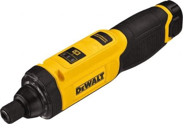 DeWALT - 8 Volt Lithium-Ion Battery Inline Cordless Screwdriver - 430 RPM, 430 In/Lb Torque - Americas Industrial Supply