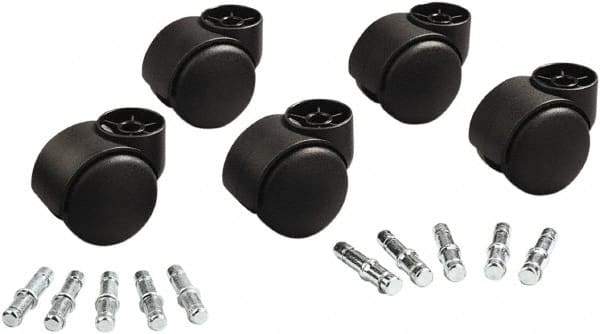 Master Caster - Matte Black Caster Set - For Office & Home Furniture - Americas Industrial Supply