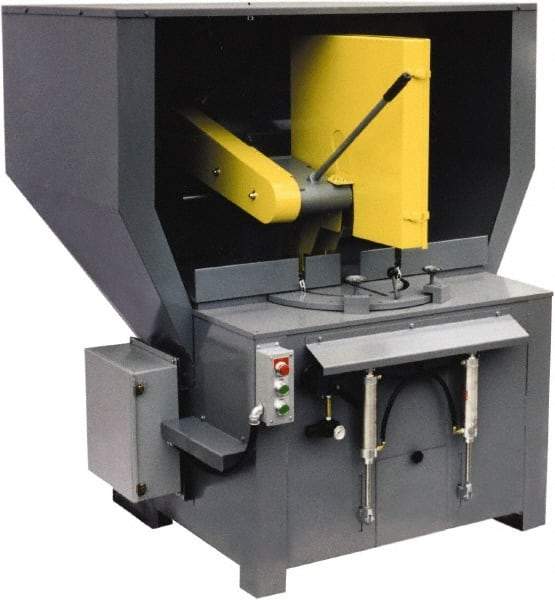 Kalamazoo - 20 or 22" Blade Diam, 1" Arbor Hole, Miter Chop & Cutoff Saw - 2,500 RPM, 20 hp, 220/440 Volts, 3 Phase - Americas Industrial Supply