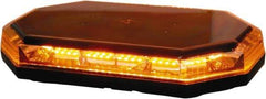 Buyers Products - Variable Flash Rate, Magnetic or Permanent Mount Emergency LED Lightbar Assembly - Powered by DC, Amber & Clear - Americas Industrial Supply