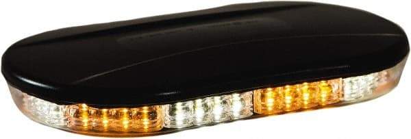 Buyers Products - Variable Flash Rate, Magnetic or Permanent Mount Emergency LED Lightbar Assembly - Powered by DC, Amber & Clear - Americas Industrial Supply