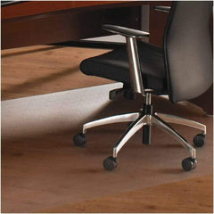 Floortex - 60" Long x 60" Wide, Chair Mat - Square, Straight Edge Style - Americas Industrial Supply