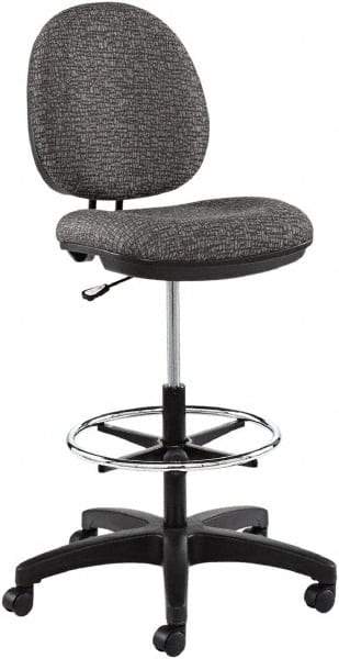 ALERA - 19-1/2 Inch Wide x 26-3/4 Inch Deep x 51-1/8 Inch High, Swivel Base, Swivel Task Chair - 100% Acrylic Seat, Graphite Gray - Americas Industrial Supply