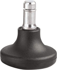 Master Caster - Matte Black Caster Set - For Wood & Tubular Metal Chairs & Office Furniture - Americas Industrial Supply