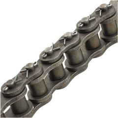 Tritan - 3/4" Pitch, ANSI 60, Cottered Single Strand Roller Chain - Chain No. 60C, 7,149 Lb. Capacity, 100 Ft. Long, 15/32" Roller Diam, 0.495" Roller Width - Americas Industrial Supply