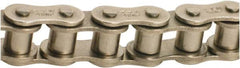 Tritan - 1/2" Pitch, ANSI 41, Single Strand Roller Chain - Chain No. 41NP, 1,499 Lb. Capacity, 10 Ft. Long, 0.306" Roller Diam, 0.246" Roller Width - Americas Industrial Supply