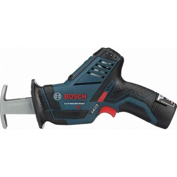 Bosch - 12V, 0 to 3,000 SPM, Cordless Reciprocating Saw - 0.5699" Stoke Length, Lithium-Ion Batteries Included - Americas Industrial Supply