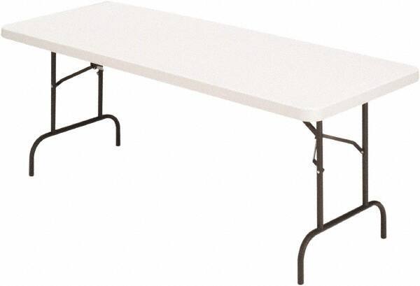 ALERA - 30" Long x 60" Wide x 29" High, Folding Table - Platinum - Americas Industrial Supply